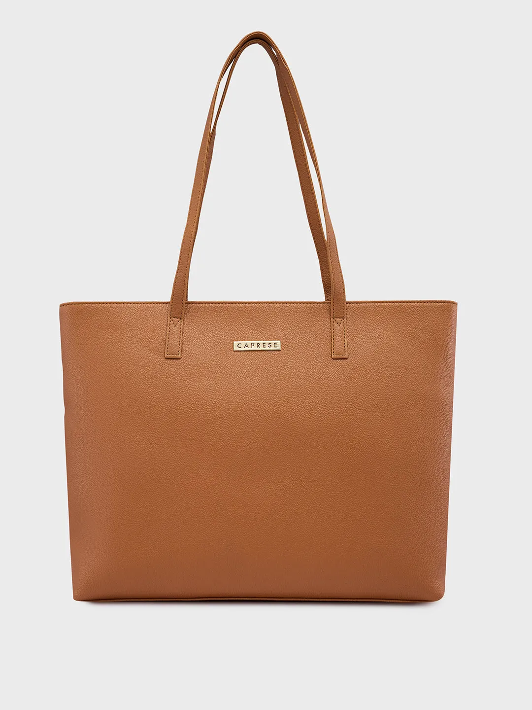 Caprese Amayra Laptop Tote Large Tan