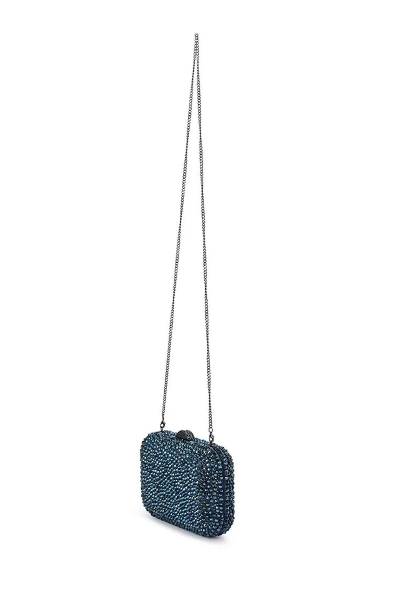 Casey Navy Crystal Clutch