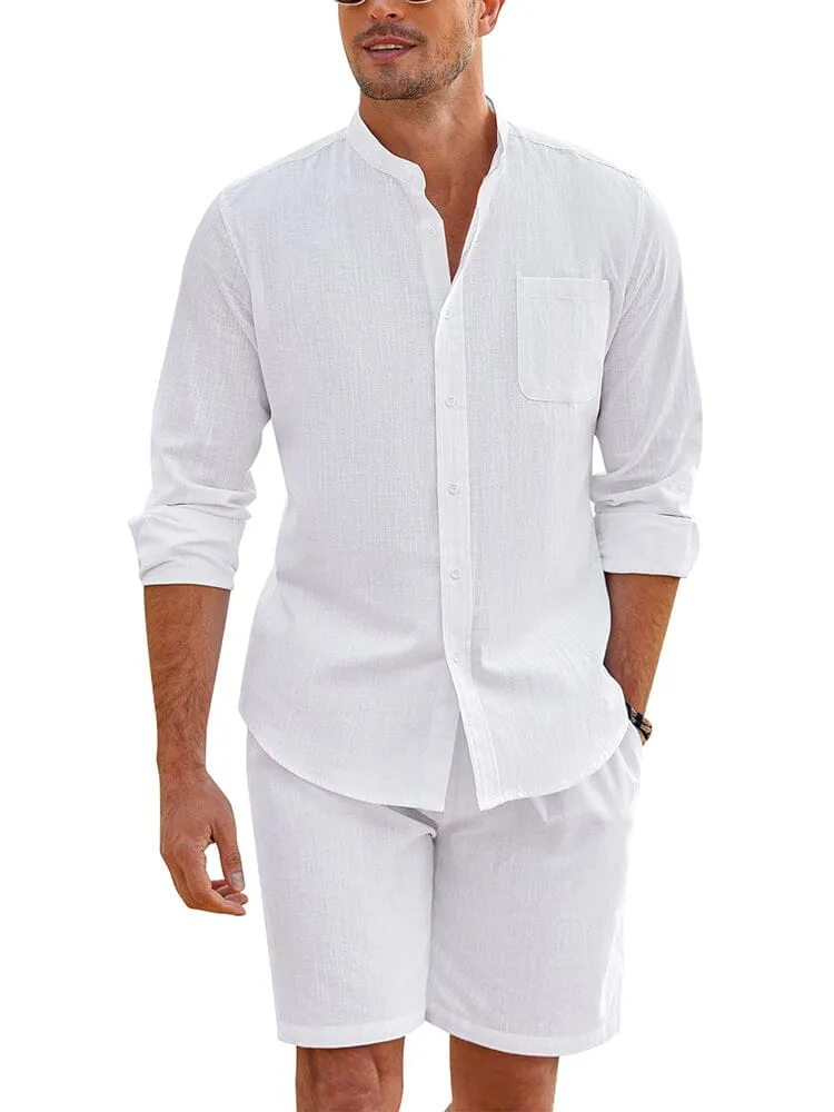 Casual 100% Cotton Beach Shirt Sets (US Only)