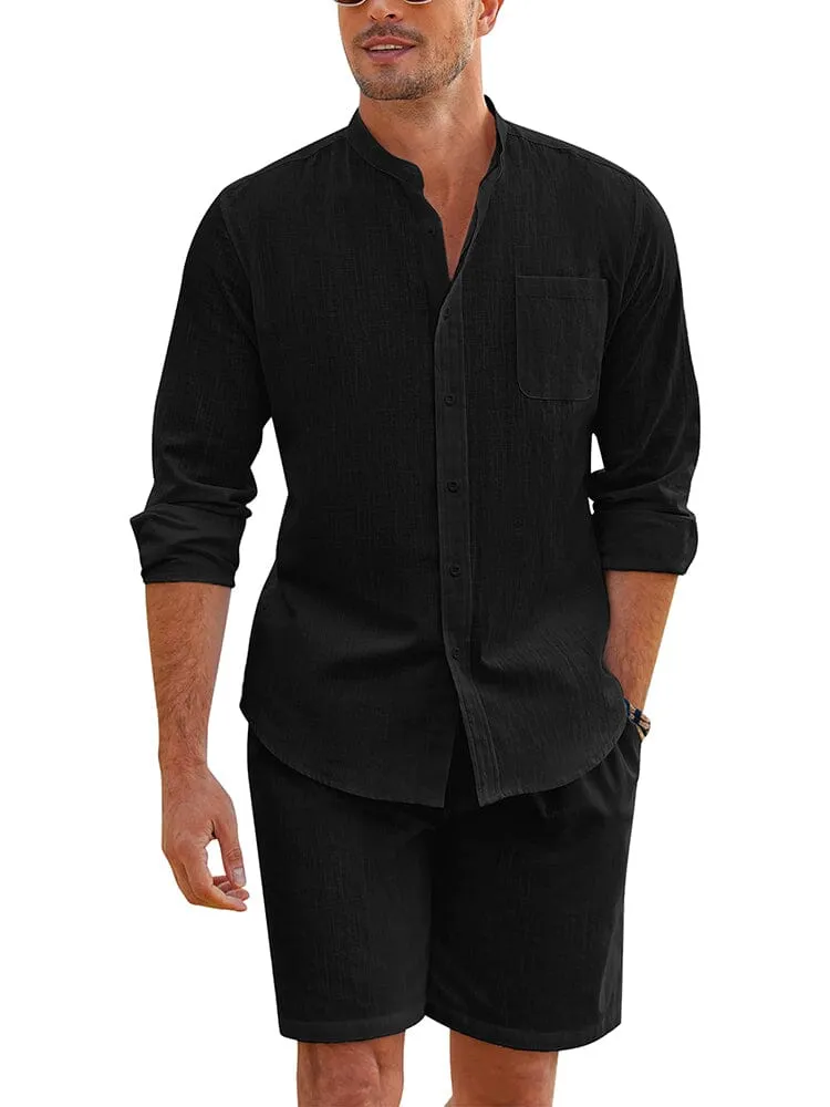 Casual 100% Cotton Beach Shirt Sets (US Only)