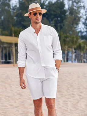 Casual 100% Cotton Beach Shirt Sets (US Only)