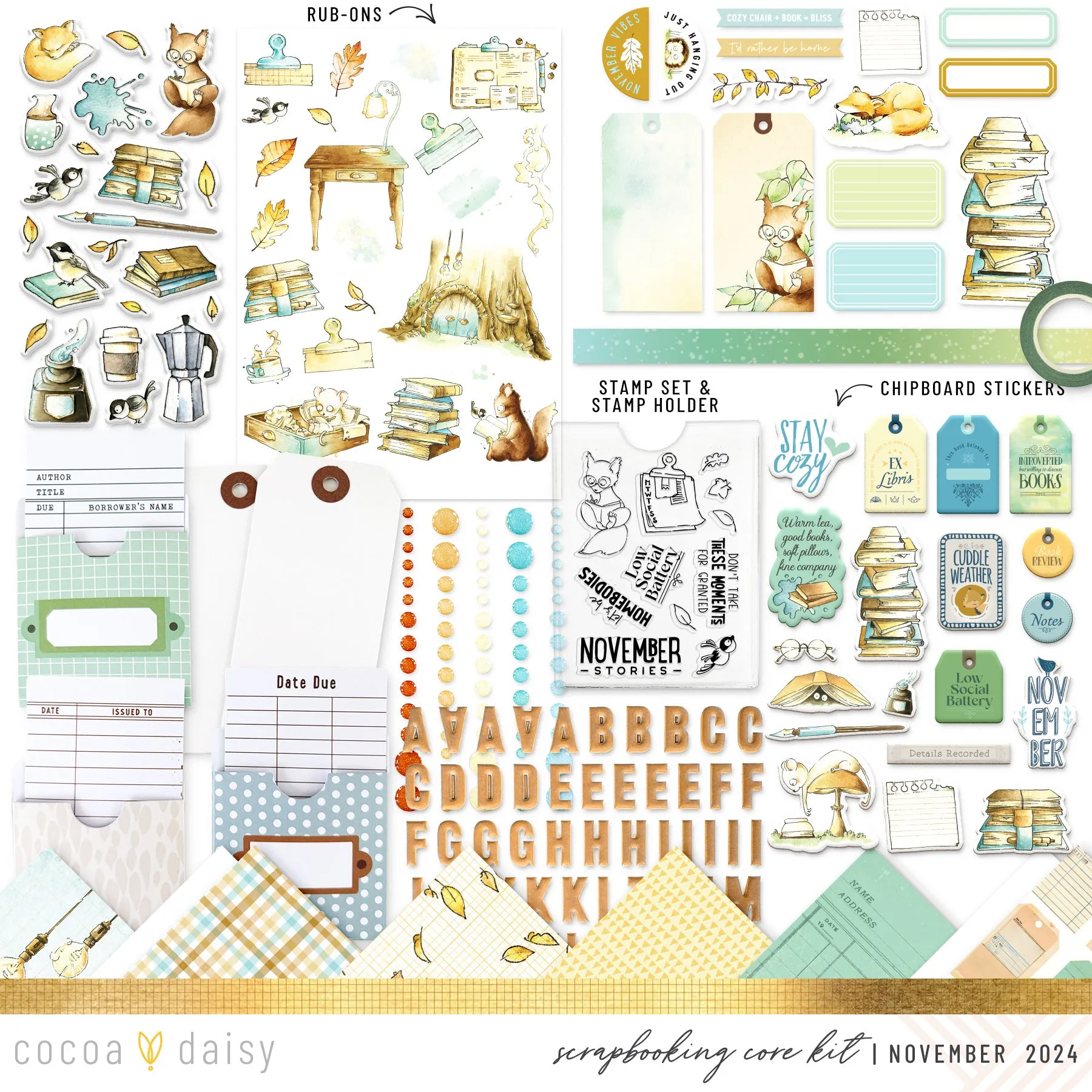 Chapters Scrapbooking Kit - Choose Your Add On - November 2024