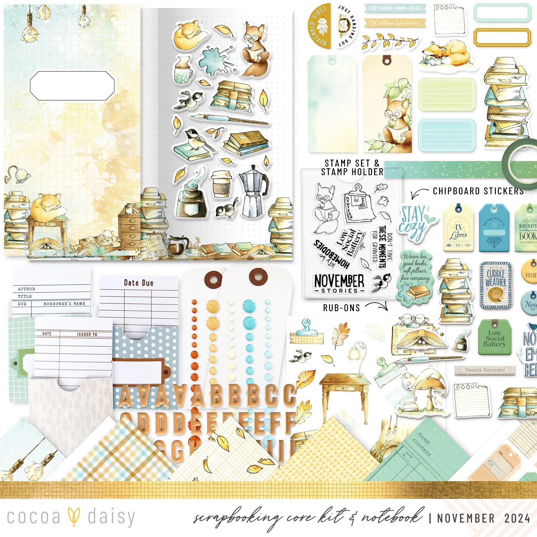 Chapters Scrapbooking Kit - Choose Your Add On - November 2024