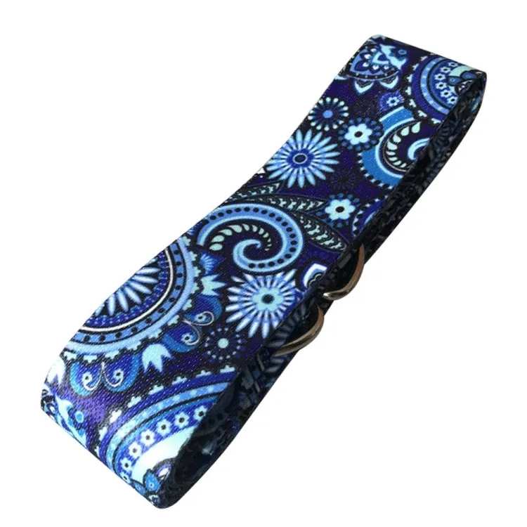 Color Pattern Stretch Band Yoga Stretch Band, Size: 185 x 3.8cm(Blue)