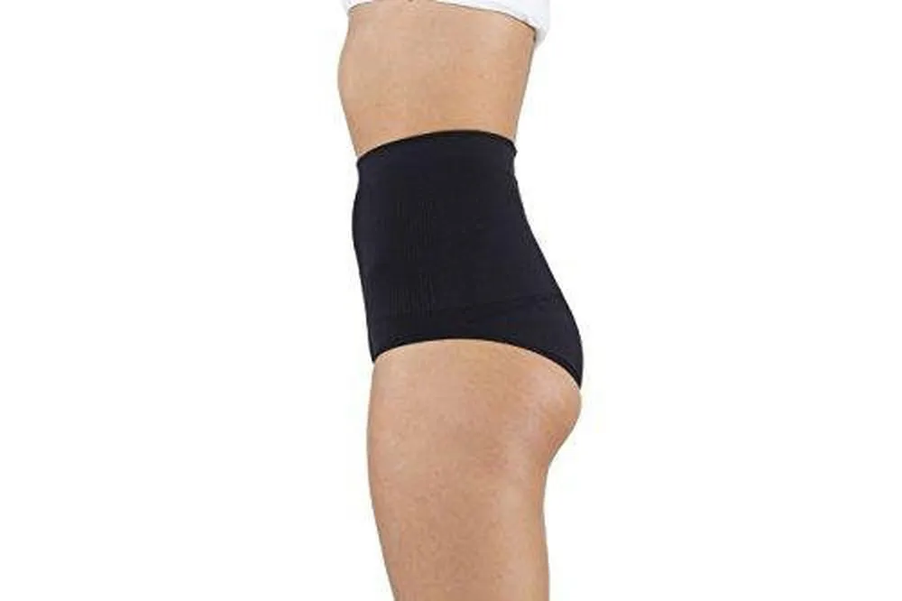 Comfizz Womens Ostomy/Hernia/Post Op Support Briefs High Waist Lvl 2 Black S/M