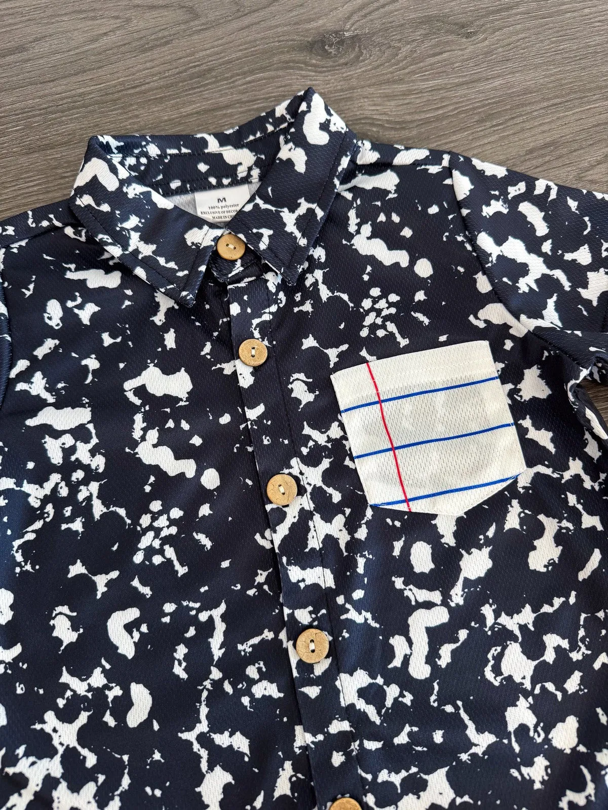 Composition Notebook Button Down Top