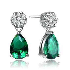 Constance Lush Green Teardrop Earrings