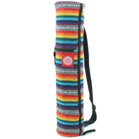 Cotton Canvas Yoga Mat Bag - Rainbow