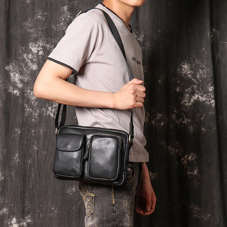 Crazy Horse Leather Messenger Bag Casual Shoulder Bag