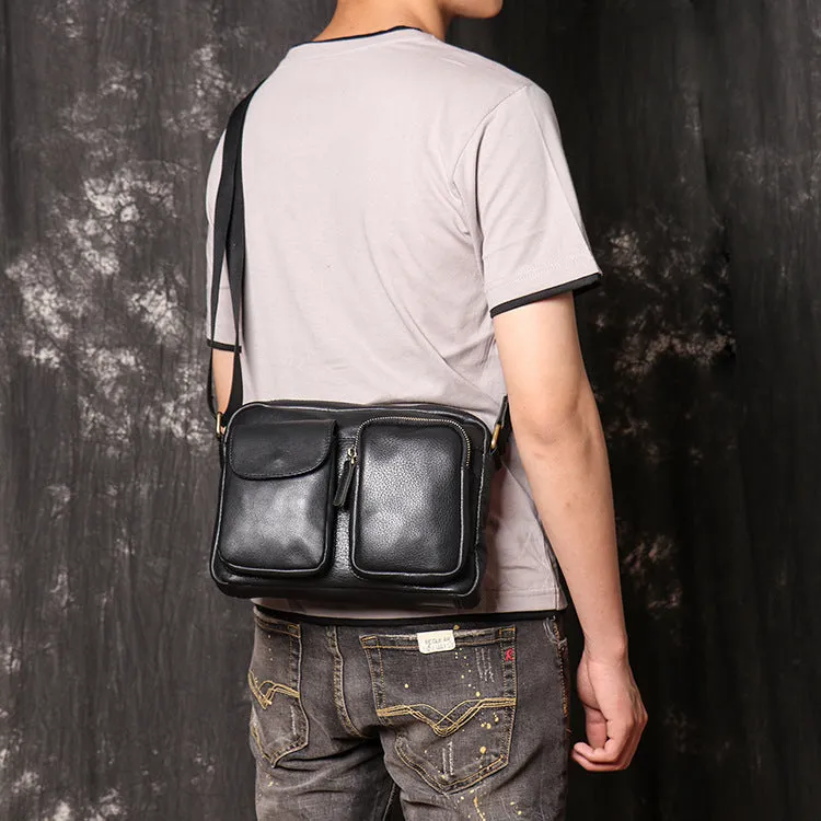 Crazy Horse Leather Messenger Bag Casual Shoulder Bag