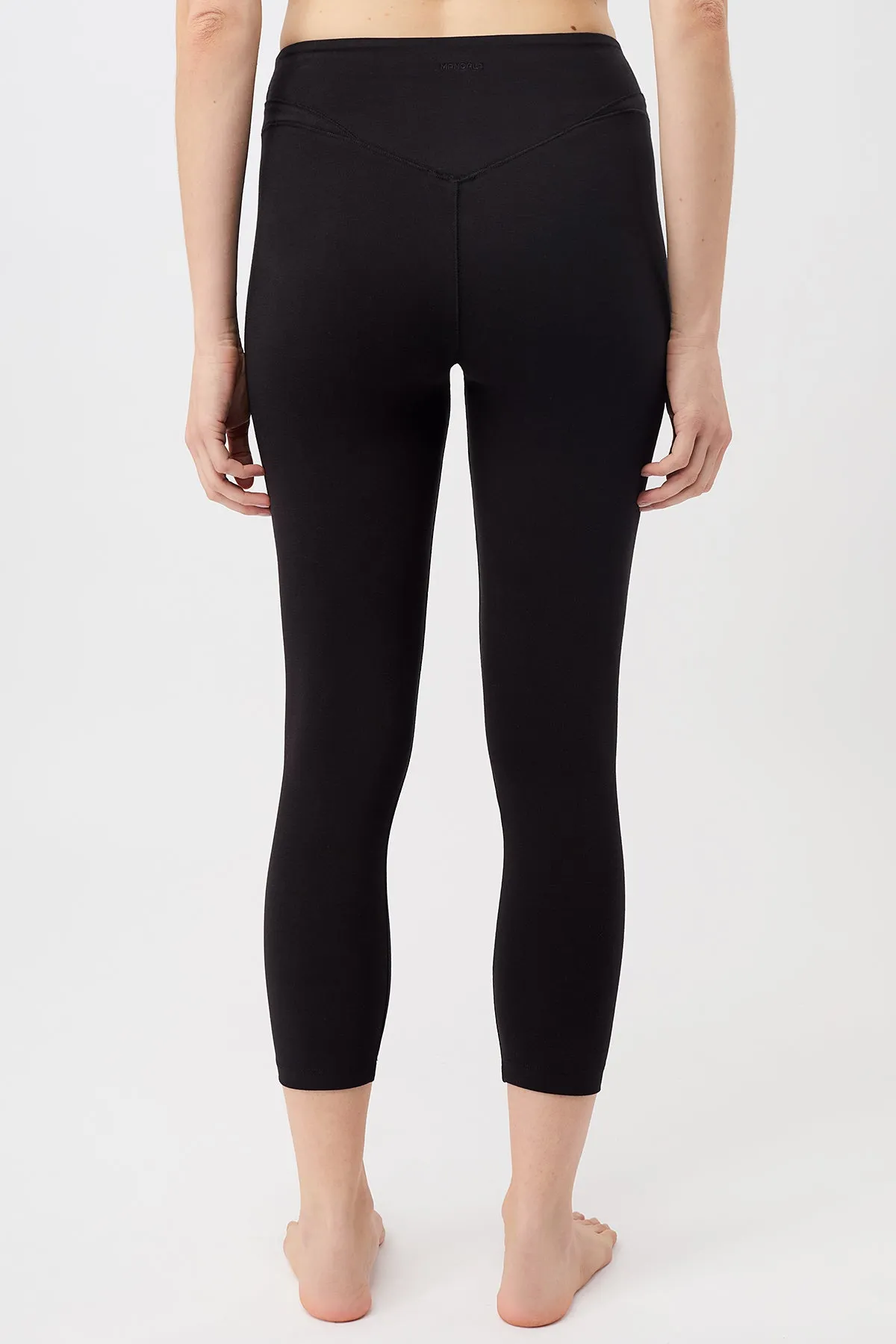 Cropped Yoga Pant (Black), GOTS