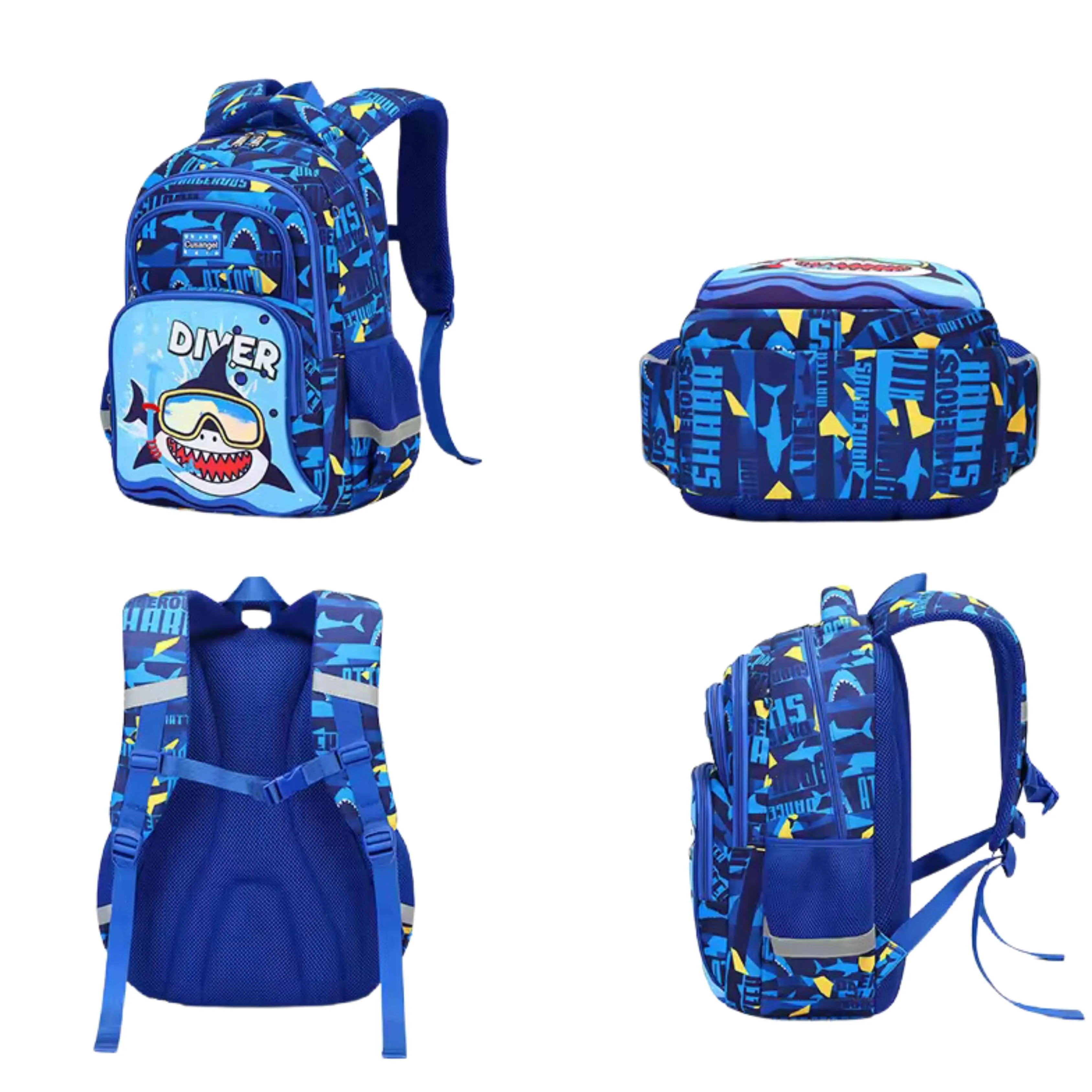 CUSANGEL - Cute shark Cartoon school Bag