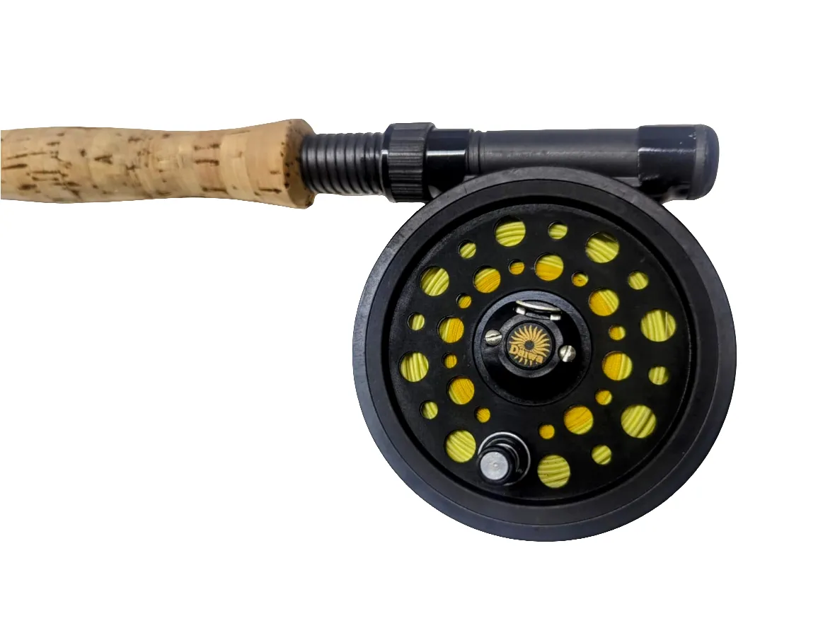 Daiwa Vintage Graphite Sensor Deluxe Fly Rod Reel Line Combo