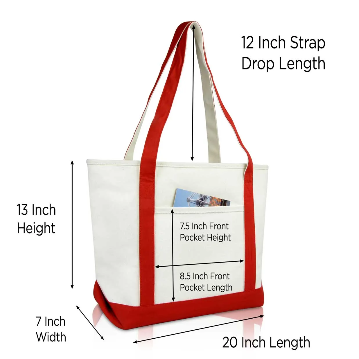 Dalix Heartbeat Tote Bag