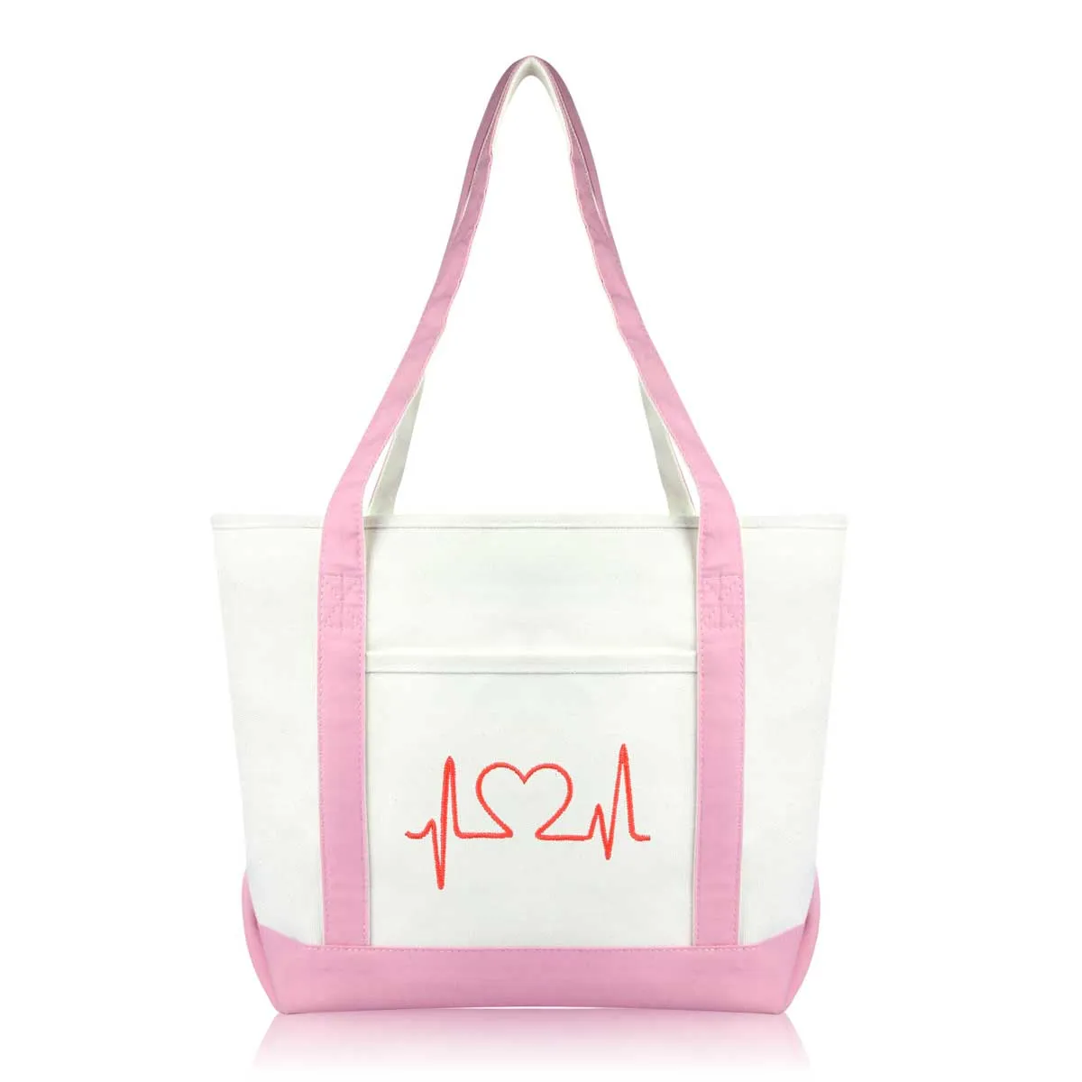 Dalix Heartbeat Tote Bag