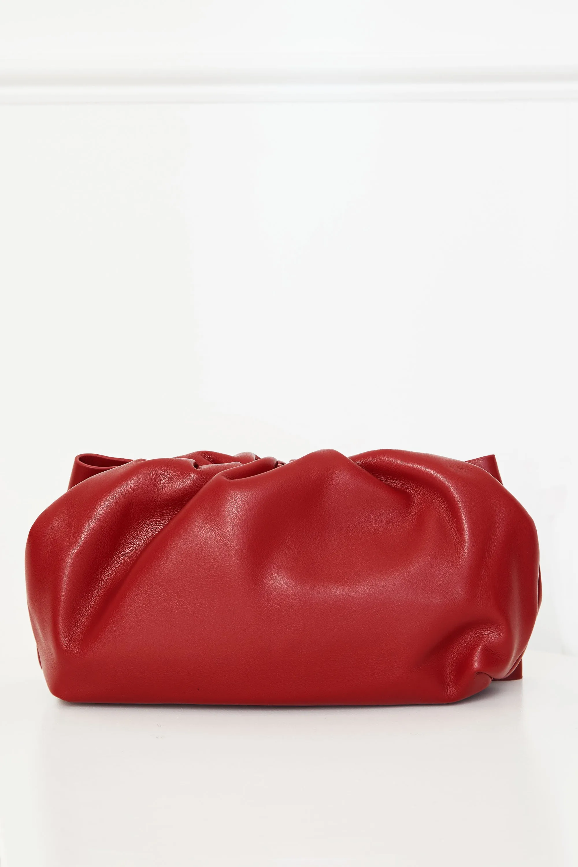 Davina Red Bow Clutch