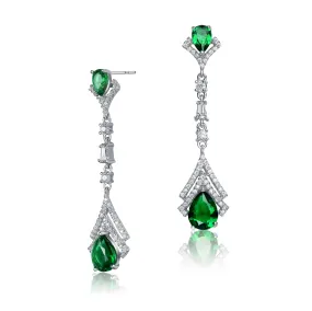 Déco Green Drop Earrings