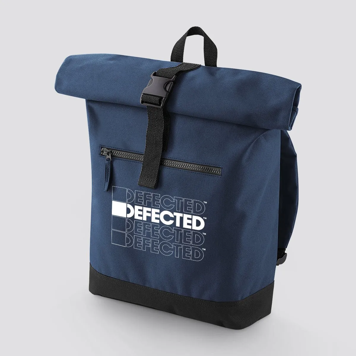 Defected Stack Logo Roll-Top Backpack