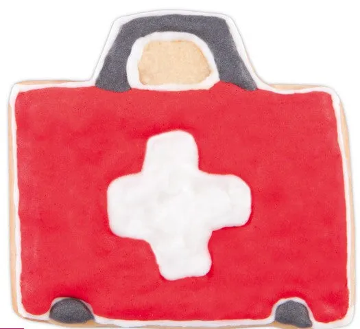 Doctor Bag Cookie Cutter with Embossed Detail