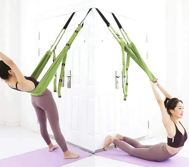 Door Anchored Yoga Stretch Strap