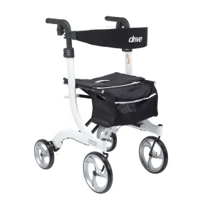 Drive Medical rtl10266wt-t Nitro Euro Style Walker Rollator, Tall, White