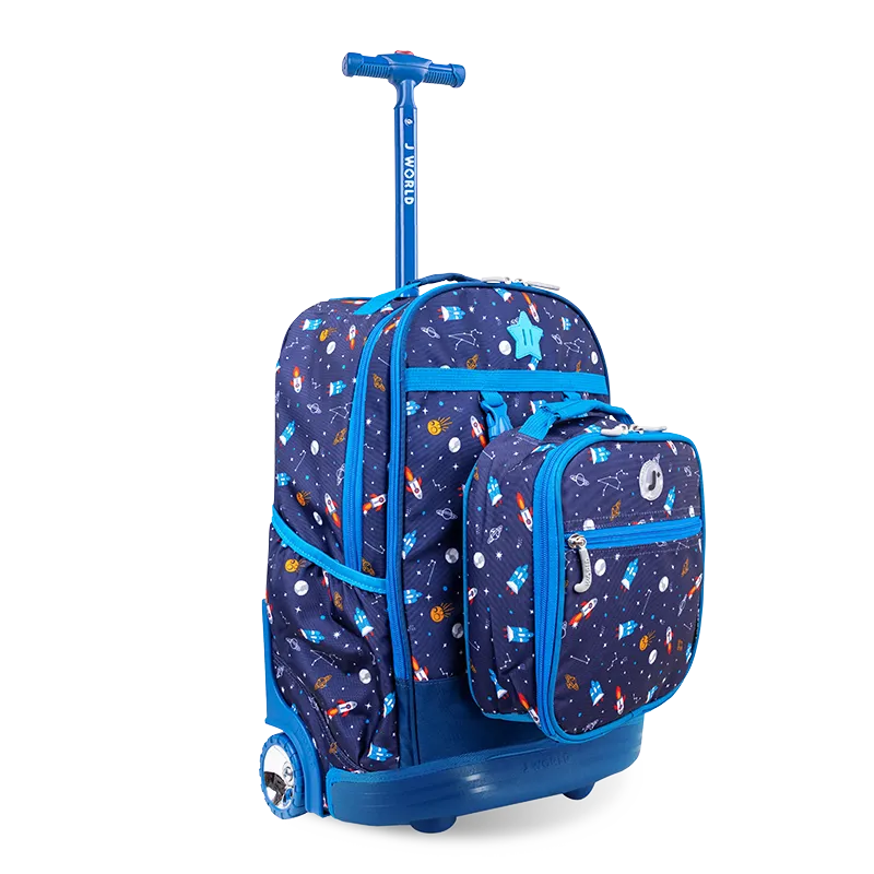 Duo Rolling Backpack With Detachable Lunch Box Set (18 Inch)