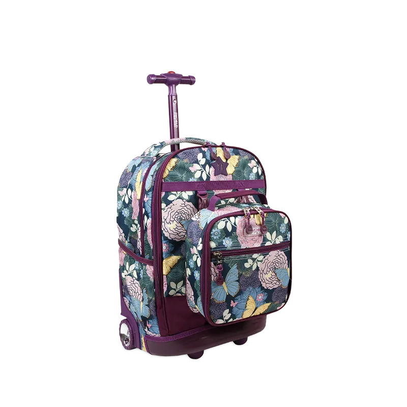 Duo Rolling Backpack With Detachable Lunch Box Set (18 Inch)