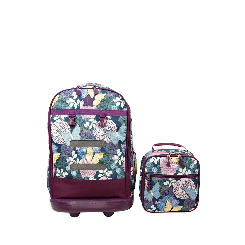 Duo Rolling Backpack With Detachable Lunch Box Set (18 Inch)