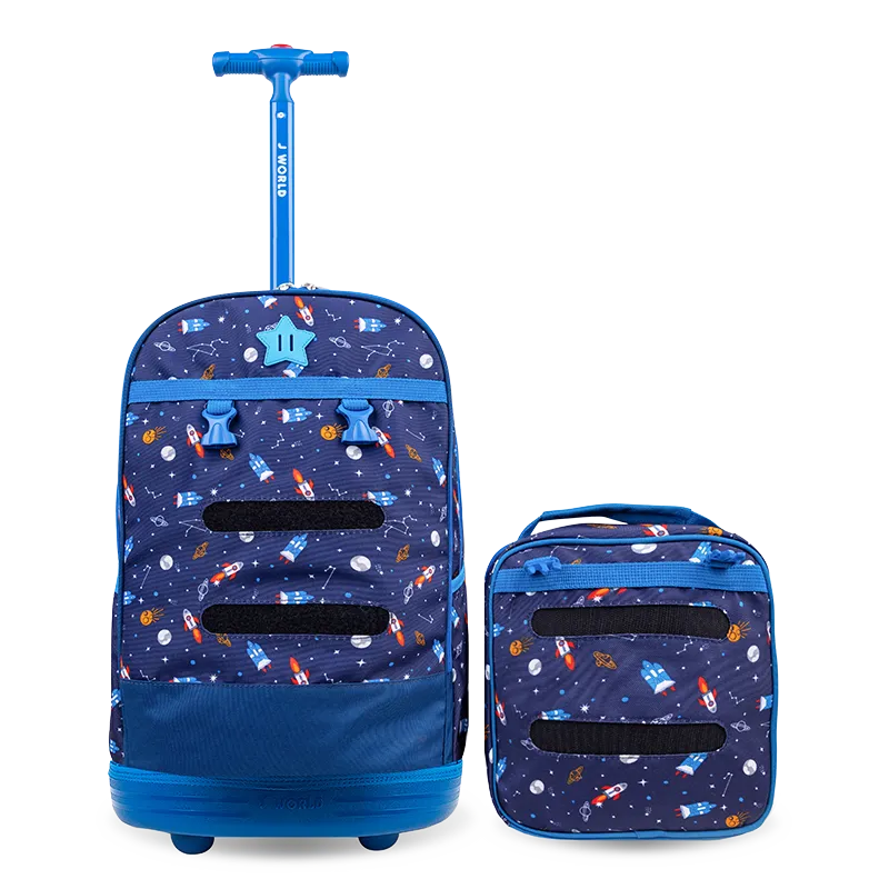 Duo Rolling Backpack With Detachable Lunch Box Set (18 Inch)