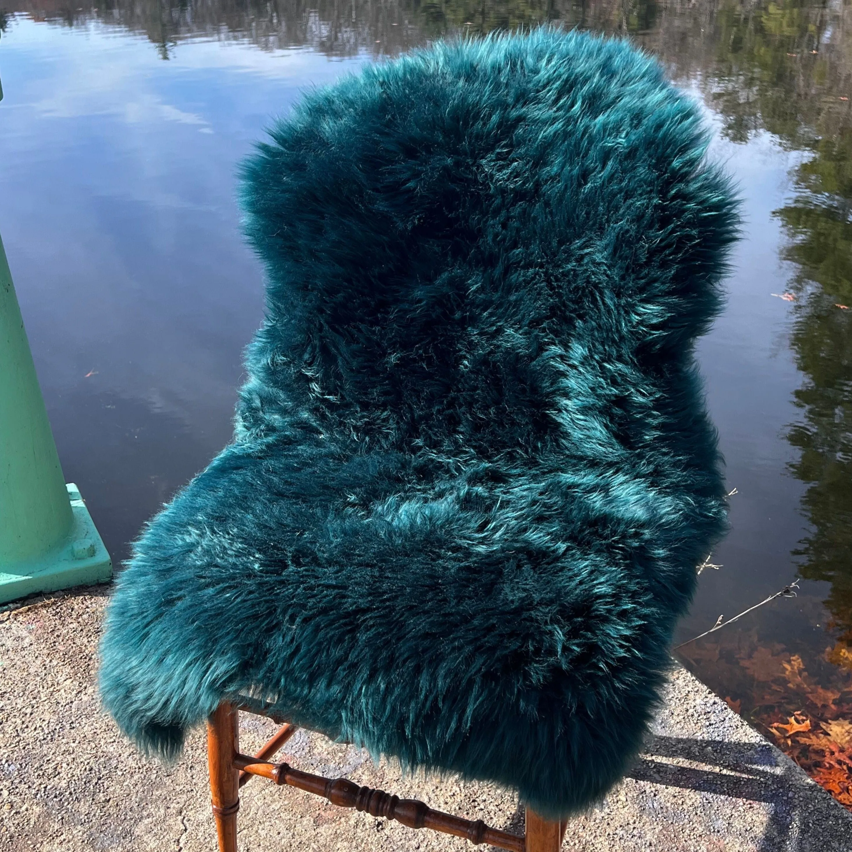 Emerald Teal Sheepskin