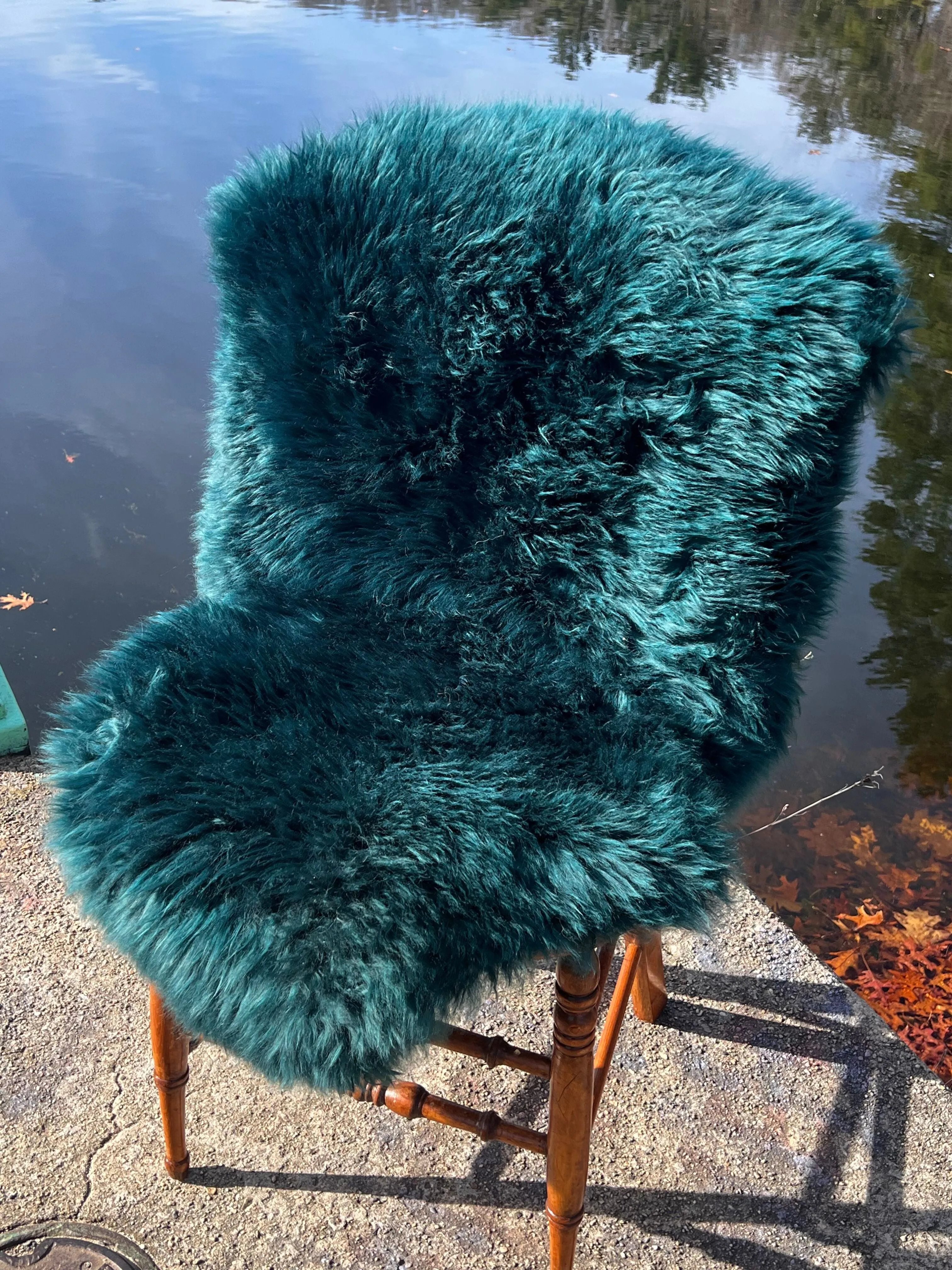 Emerald Teal Sheepskin