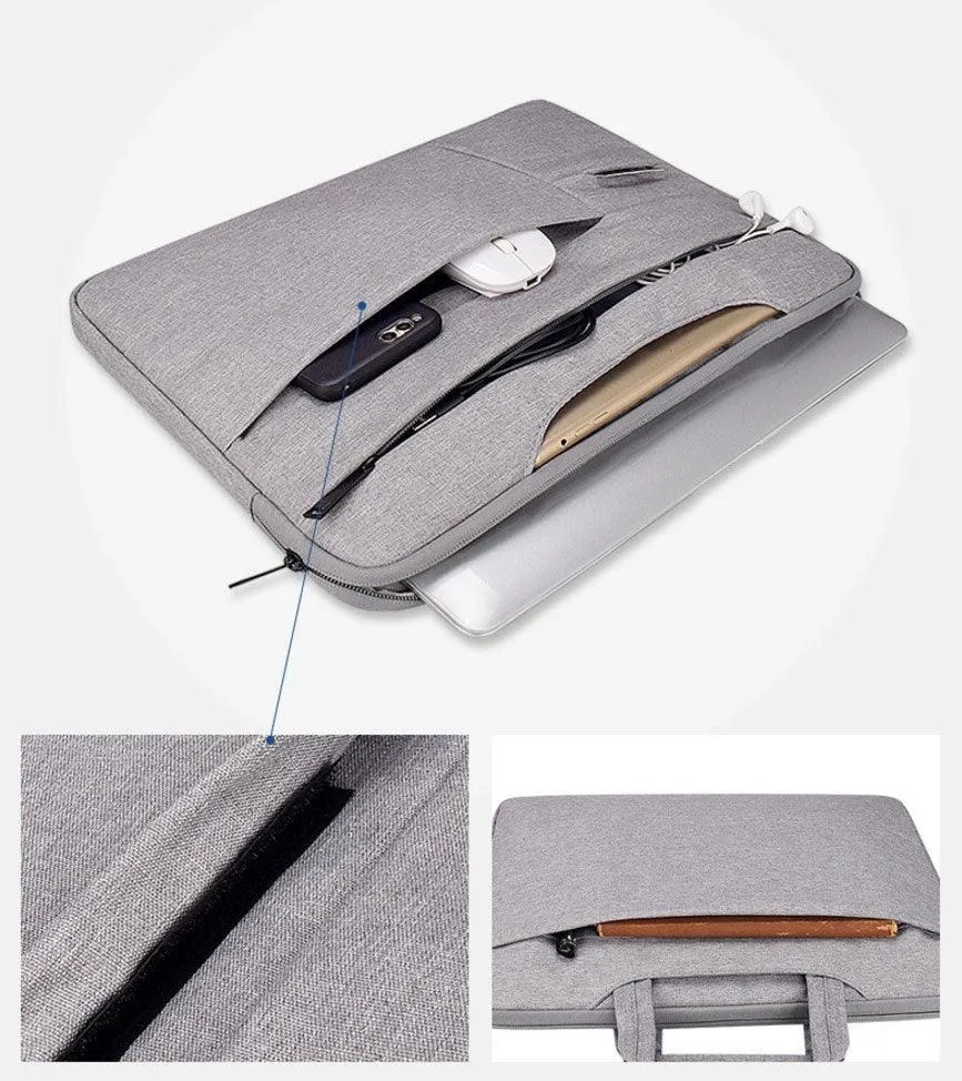 Essential Waterproof Laptop Hand Bag For 15.6 Inch- Grey