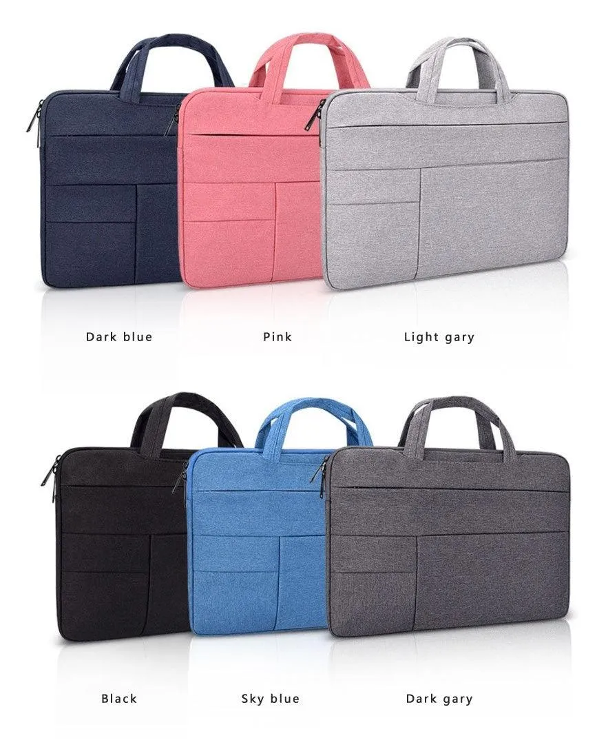 Essential Waterproof Laptop Hand Bag For 15.6 Inch- Grey