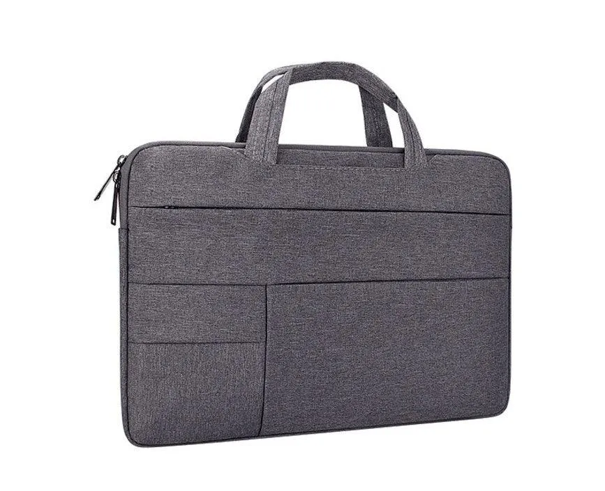 Essential Waterproof Laptop Hand Bag For 15.6 Inch- Grey