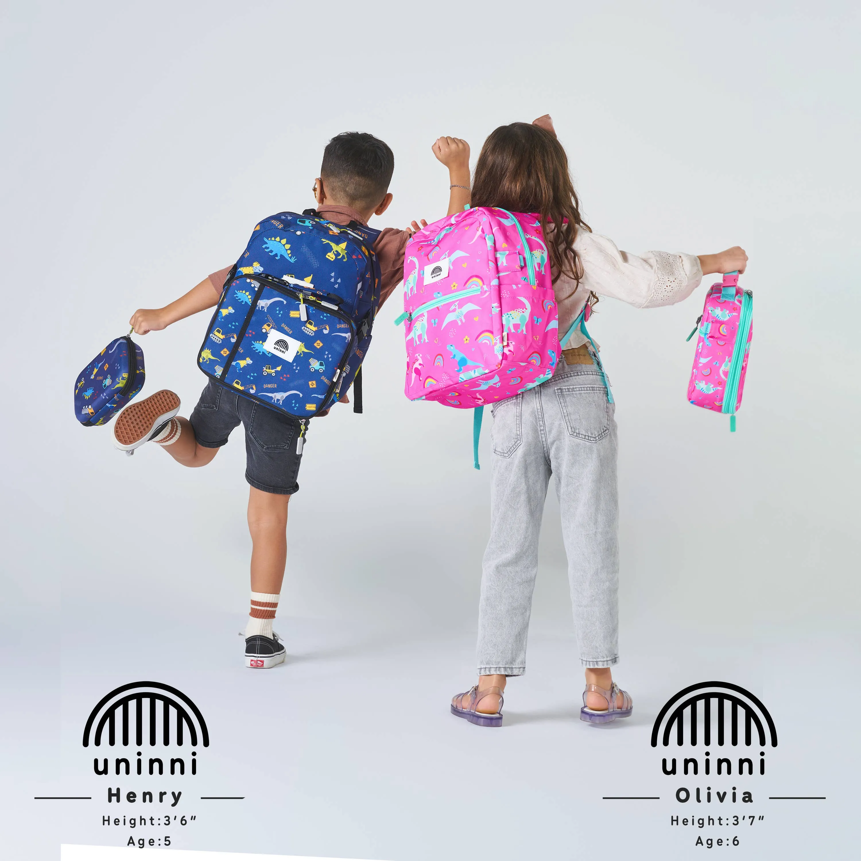 Ethan Backpack-Pink Dinosaur: Pink Dinosaur