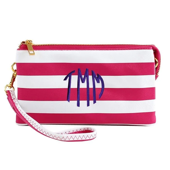 F7013-59 Monogrammable Clutch/Crossbody Bag