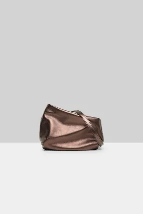 Fantasmino Leather Clutch Bag in Moro