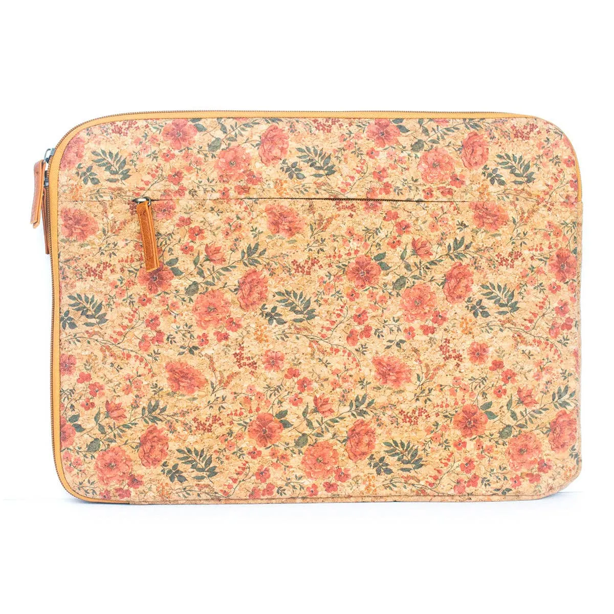 Flash Sale Natural Cork and Printed Notebook Laptop Sleeve - BAGF-074