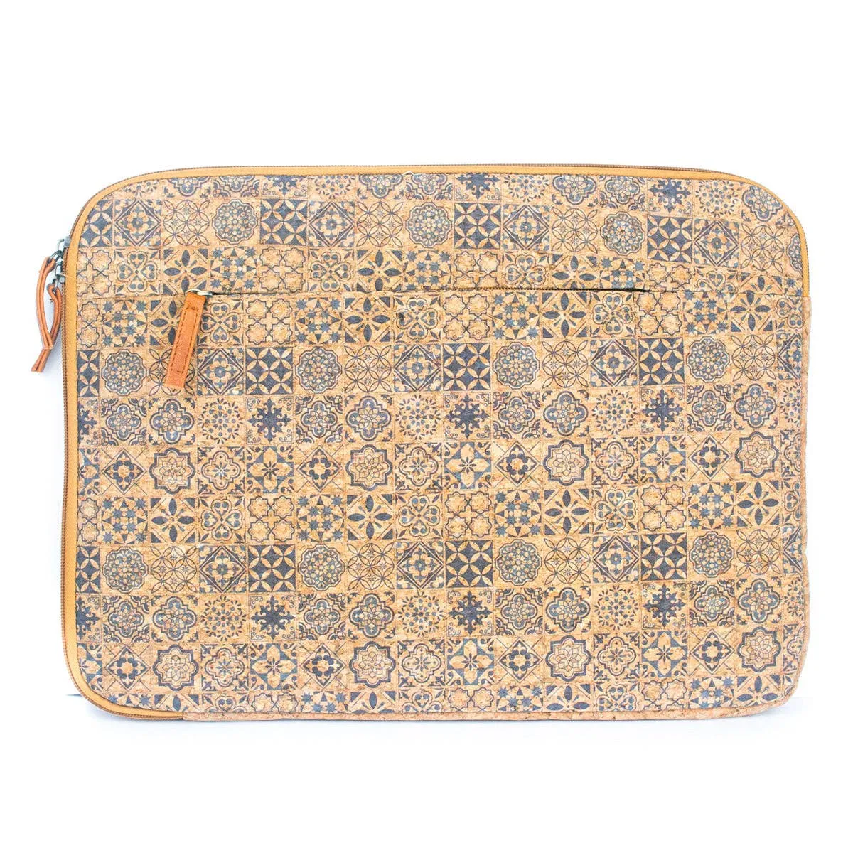 Flash Sale Natural Cork and Printed Notebook Laptop Sleeve - BAGF-074