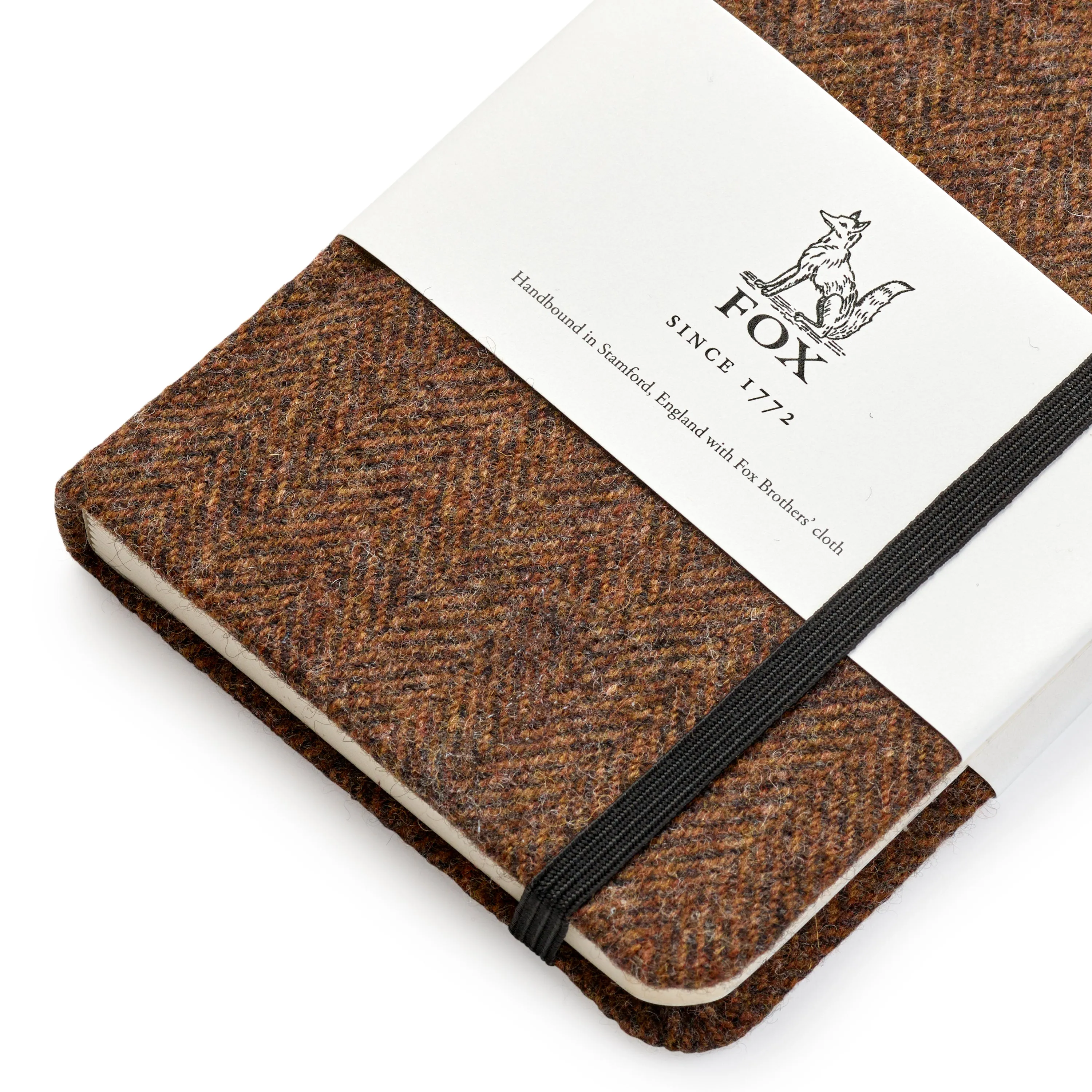 Fox Brown Herringbone Pocket Notebook