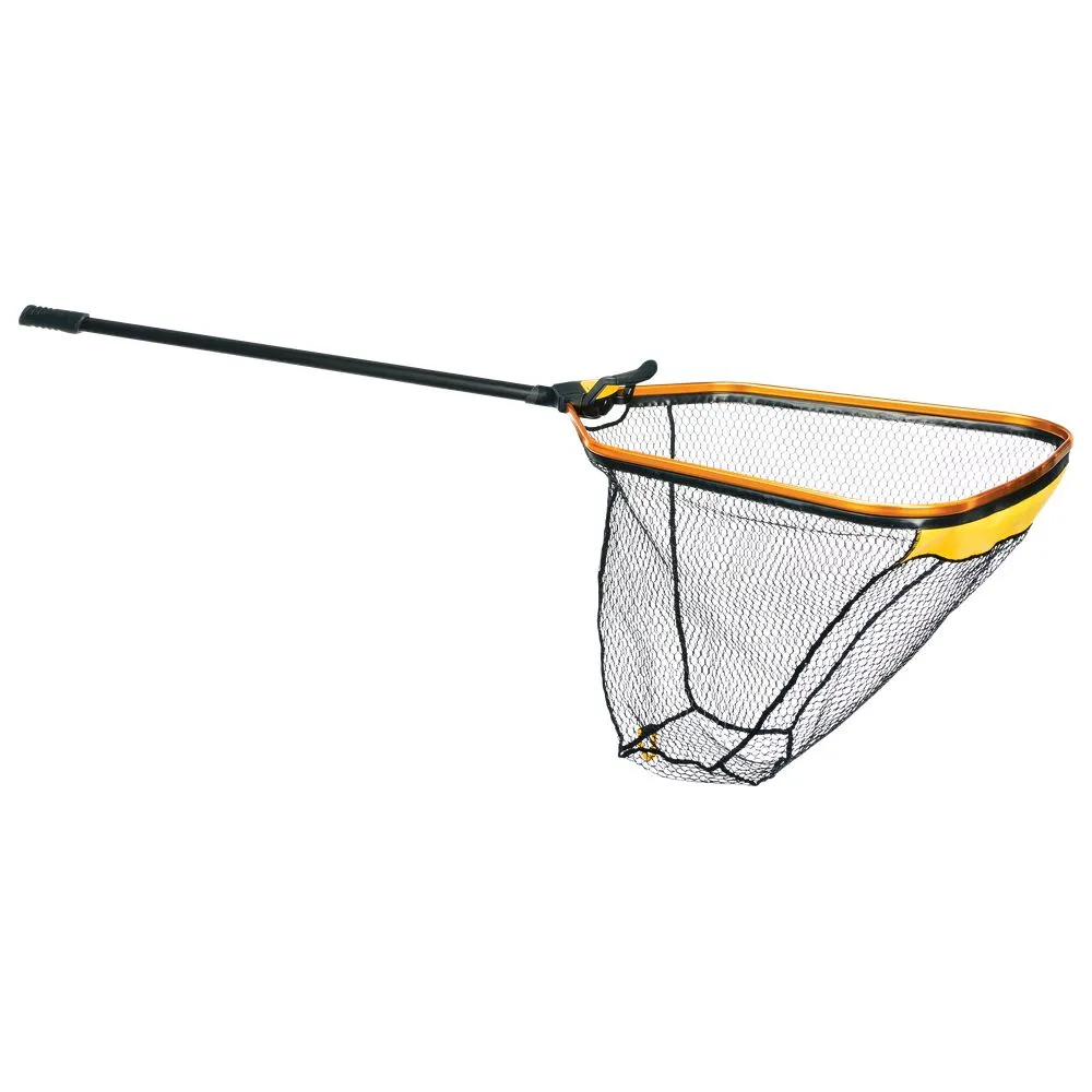 Frabill FRBNX24S Trophy Haul Landing Net - Black/Yellow - 24''x27'' Hoop; 48'' Handle