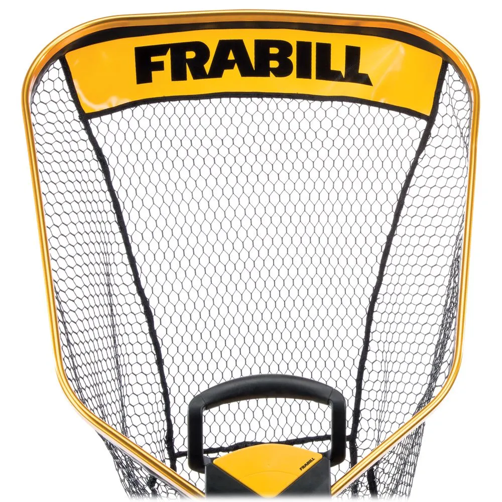 Frabill FRBNX24S Trophy Haul Landing Net - Black/Yellow - 24''x27'' Hoop; 48'' Handle