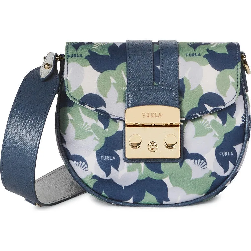 Furla Metropolis Mini Round Crossbody Bag - Tony Giada Blue Denim