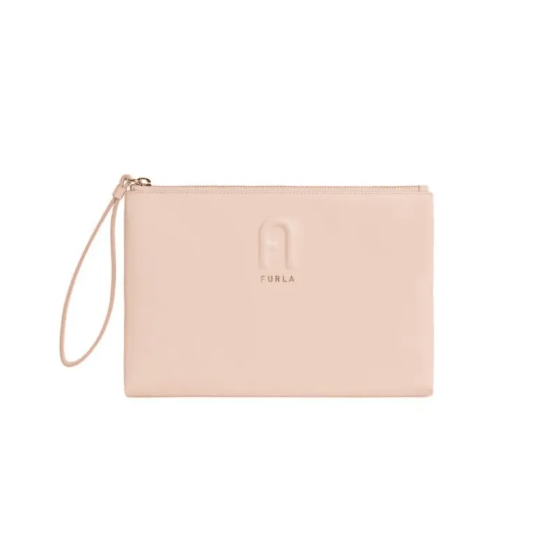 Furla Rita XL Envelope Clutch Bag - Candy Rose