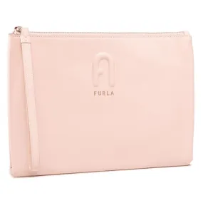 Furla Rita XL Envelope Clutch Bag - Candy Rose