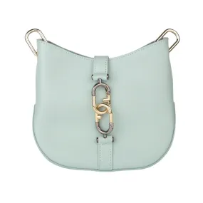 Furla Sirena Mini Hobo - Vitello Roma Pastel Green and Gold