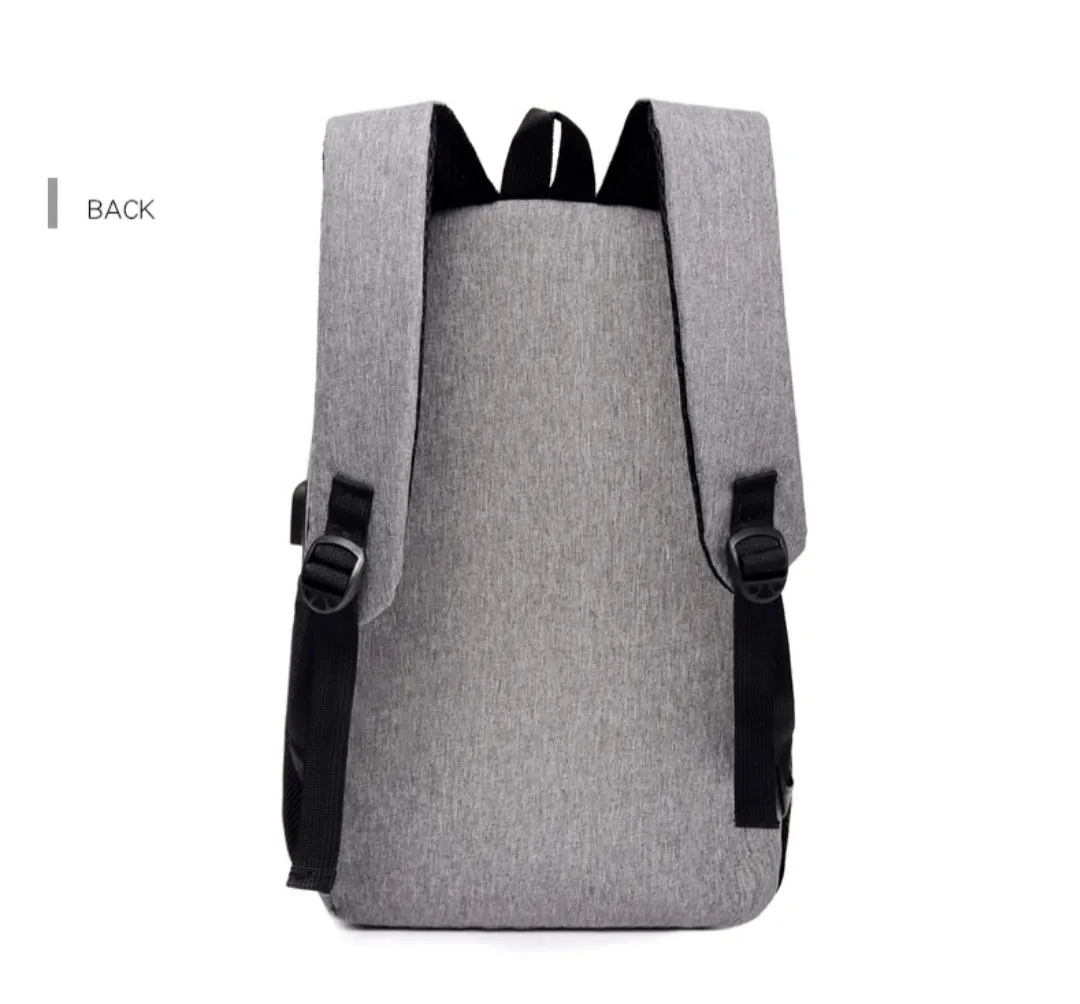 Grey 3 in 1 Laptop Backpack For Men & Women Without USB Port 2003