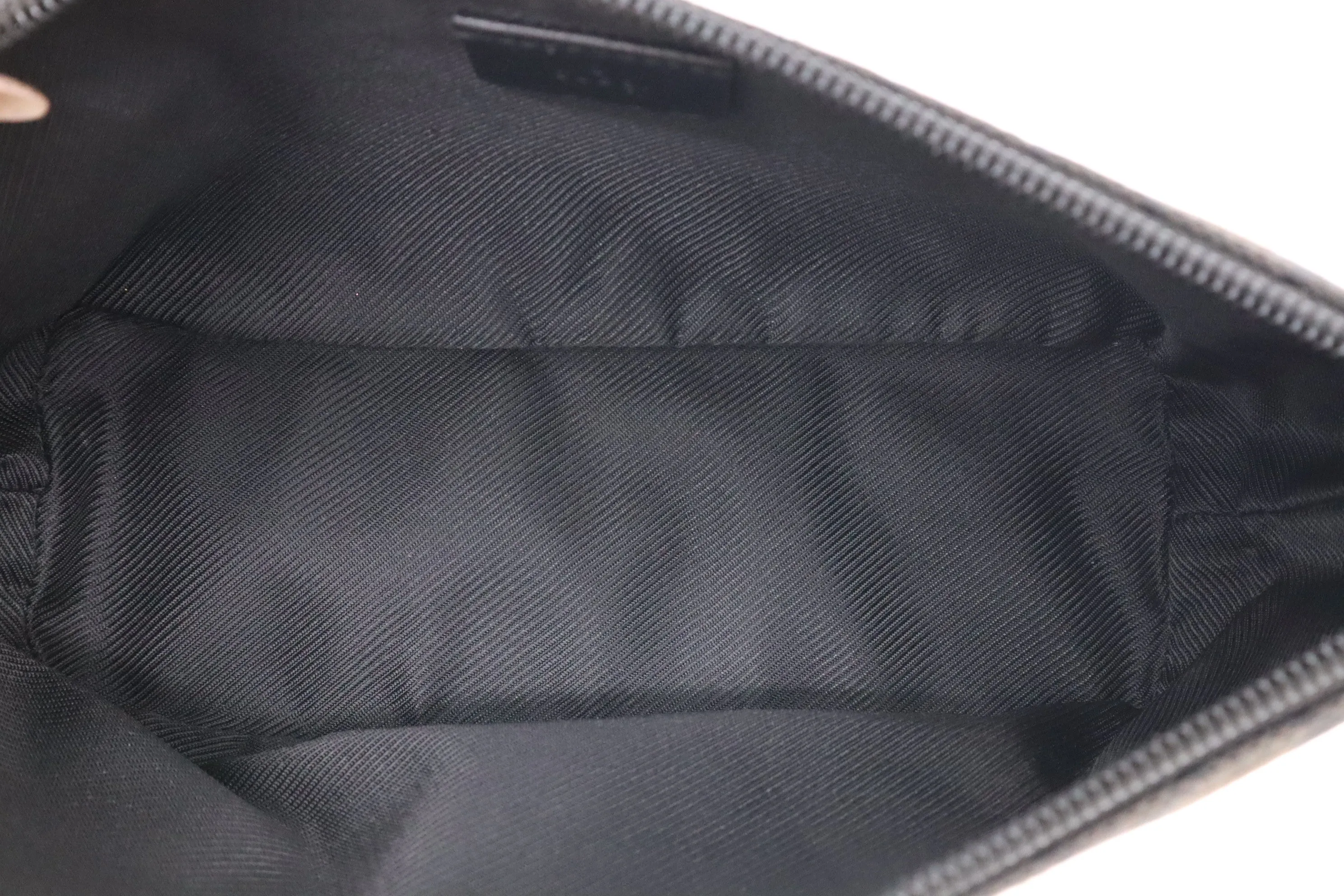 Gucci Boat Bag in GG Black Canvas