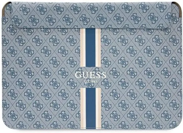 Guess 4G Printed Stripes Laptop Sleeve for 16" MacBook Blue - GUCS16P4RPSB