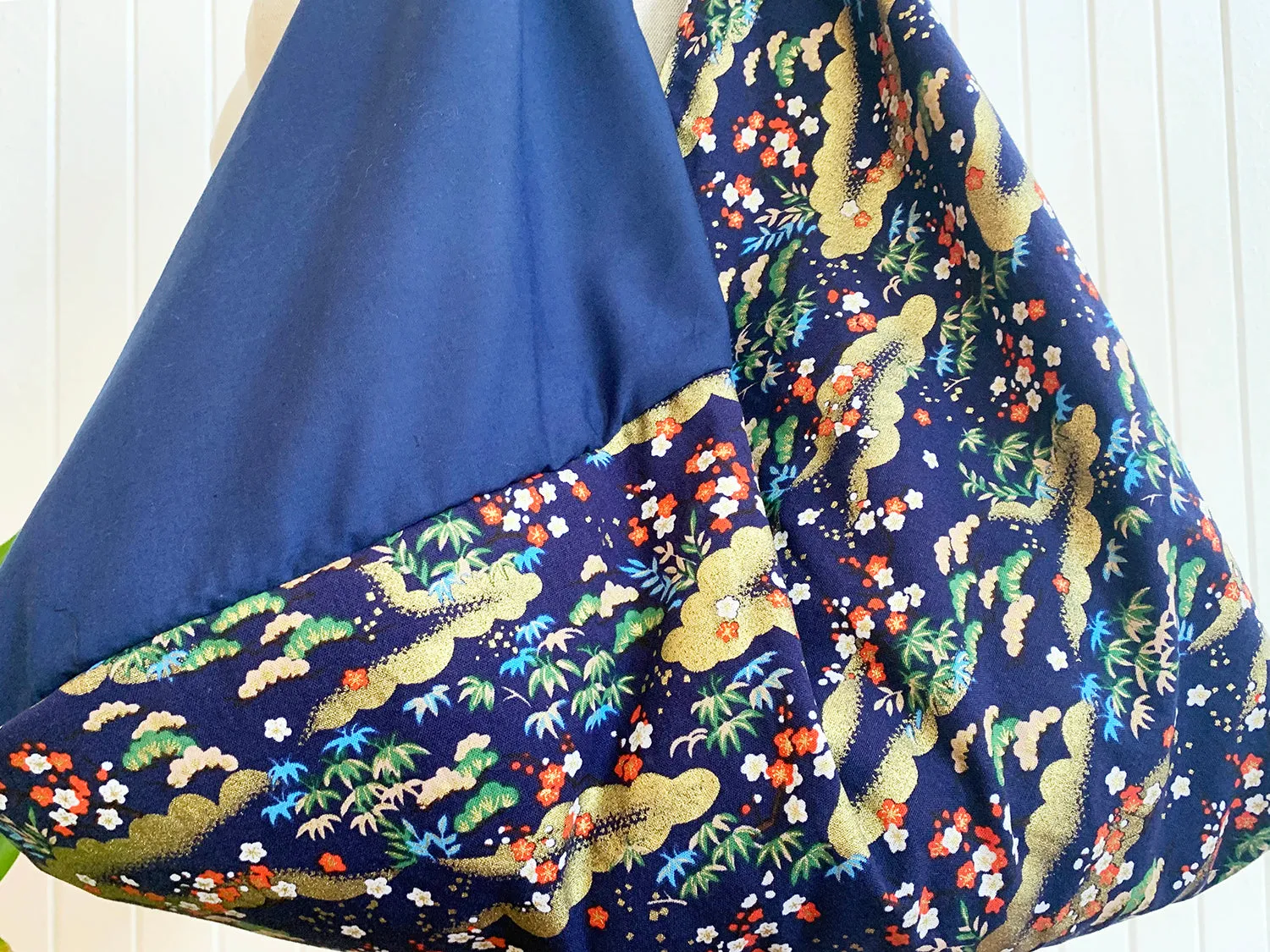 *Handmade* Origami bag | Market bag | Sakura (Navy Blue)